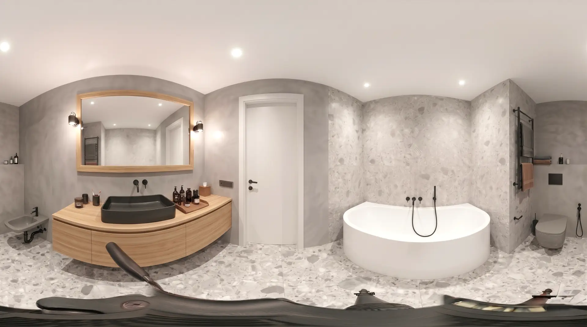 Rendu de conception d'une suite en mini-loft à Monaco — vue 4