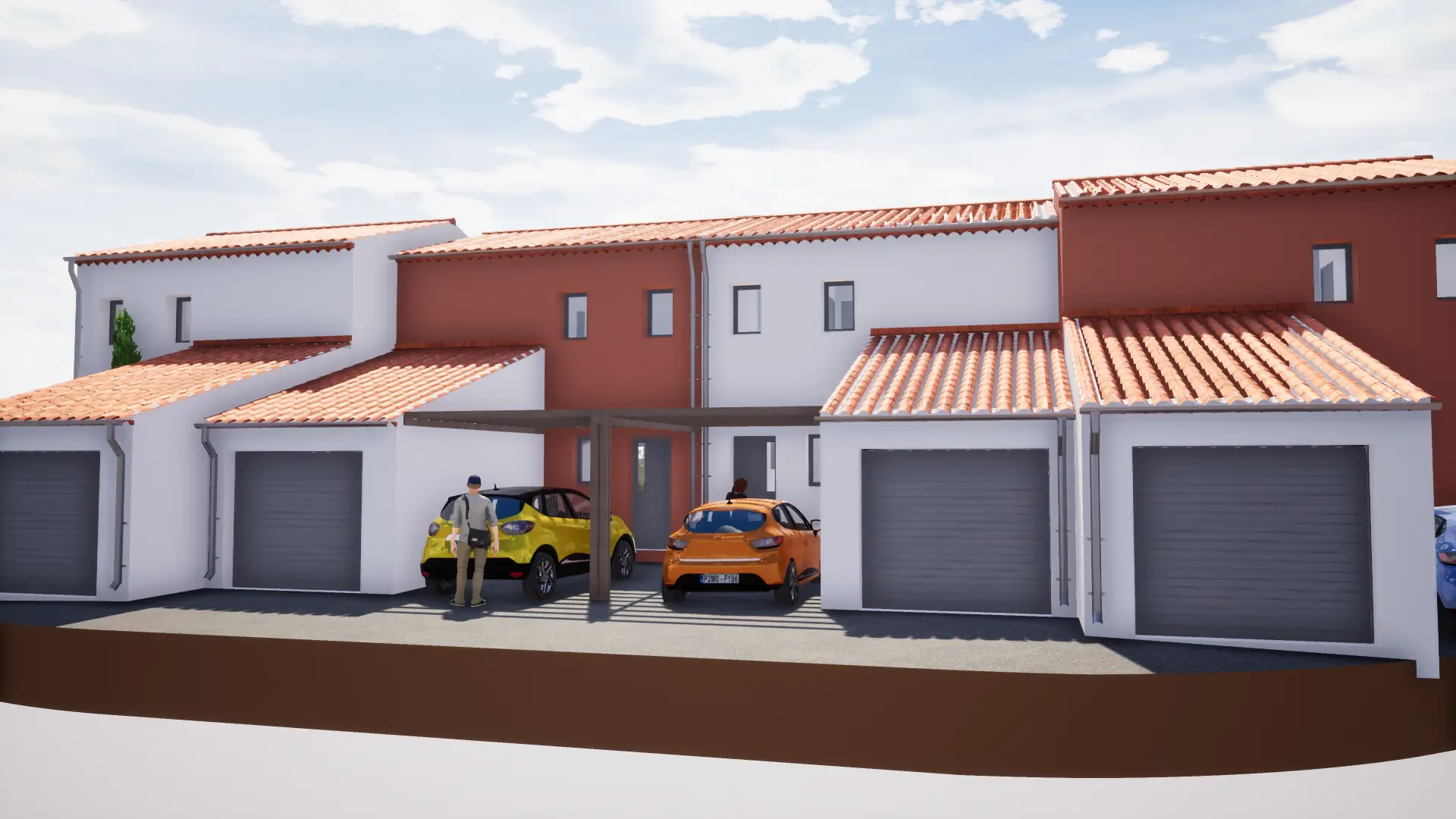 Vue du projet d’habitations groupées à Pernes-les-Fontaines — vue 2