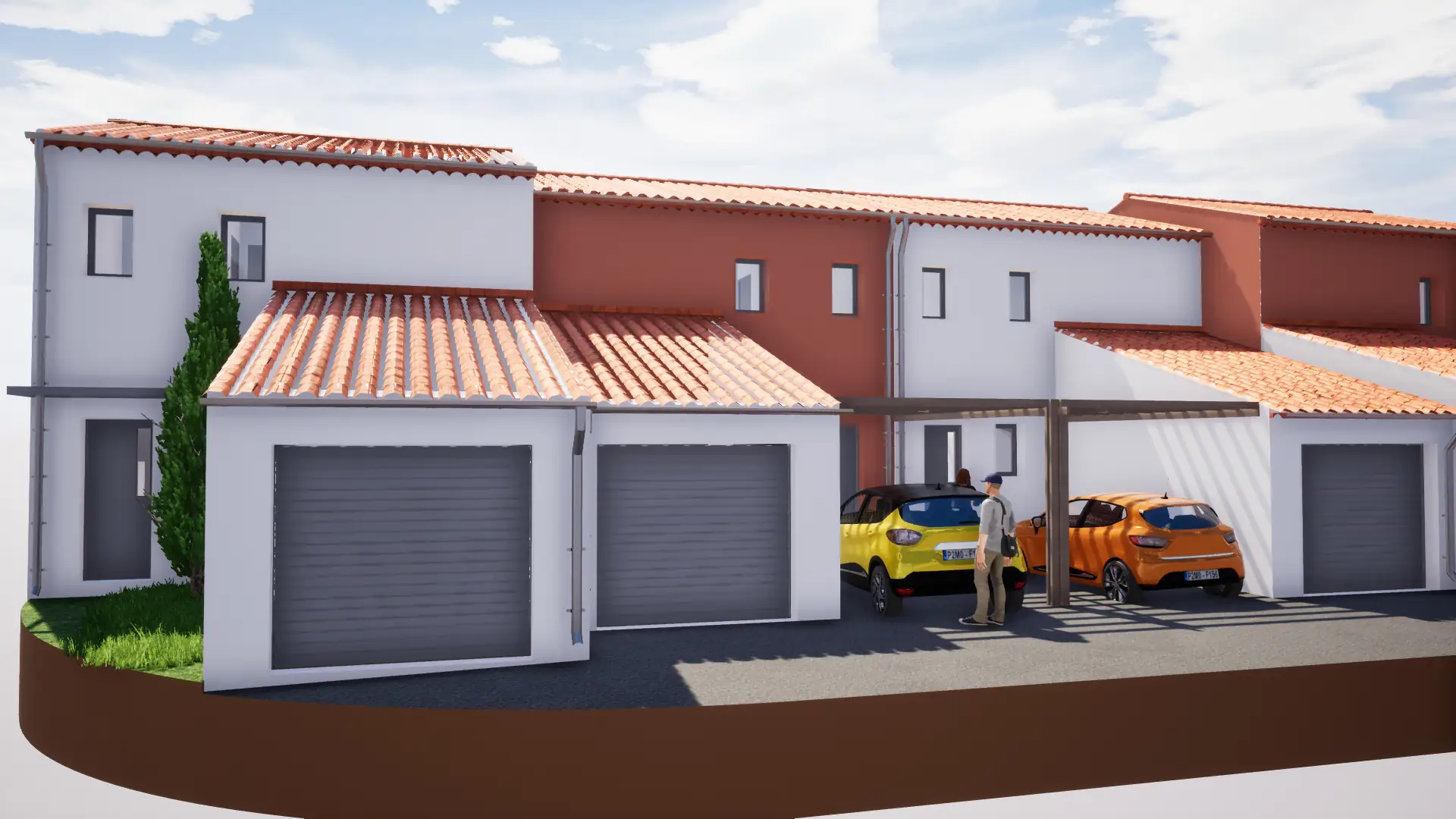 Vue du projet d’habitations groupées à Pernes-les-Fontaines — vue 3